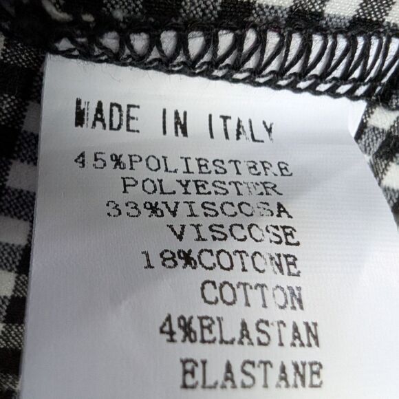 Paolo Tricot Checkered Gingham Sleeveless Long Vest Gillet Medium - Picture 5 of 10